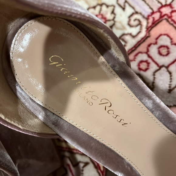 Sergio Rossi block heel velvet ankle strap shoes, EU39.5/US 8 - Picture 4 of 11